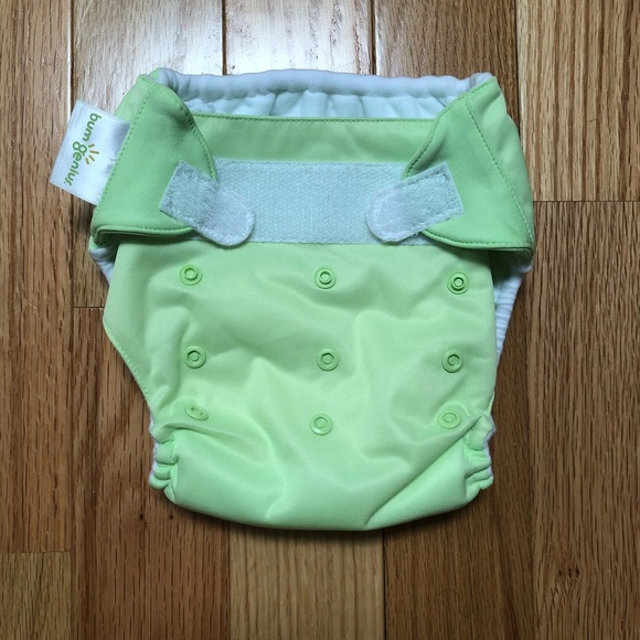 BumGenius Other Bum Genuis Velcro Cloth Diaper Green Poshmark